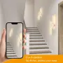 LED модерна стенна лампа 24W 2700LM, 60 см, топла светлина 3000K, снимка 8