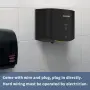 AIKE Компактен Сушилник за Ръце Висока Скорост 1400 W , Безконтактен – Черен, снимка 2