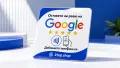 Google Reviews NFC табелка 100x100 мм | 3M лепило | Епоксидно покритие, снимка 3