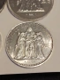 Франция 2x 10 франка 2x 50 франка, снимка 8