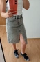 Дънкова пола Pull & Bear XS/32 размер, снимка 2