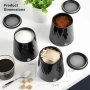 Нови Метални кутии за съхранение Swan Windsor 3 броя 1.3L черни за чай кафе захар, снимка 6