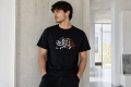 Мъжка тениска Off-White (Virgil Abloh) — черна с  голямо „Arrows" лого на гърба, regular fit, снимка 1