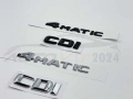 Емблема за багажник надпис Mercedes 4matic cdi цди 4матик, снимка 2