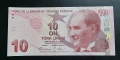 Турция. 10 лири. 2009 година.UNC., снимка 1