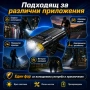 Акумулаторен LED фар за велосипед MACROCOSM с двойна светлина USB Type-C дисплей и 4 режима, снимка 6