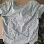 Оригинална дамска тениска с кристалчета лого TRUE RELIGION с остро деклоте, снимка 6