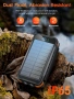Соларно зарядно устройство 27000mAh, слънчева външна батерия с 4 слънчеви панела, снимка 7