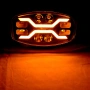 1бр. овал Комбо LED Халоген + дневна бяла и жълта NEON светлина с 16 диода, 24V, снимка 5