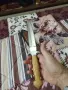 Стара кама в кания,ръчна изработка., снимка 1