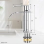 Нов Модерен смесител за баня Waterfall хром G1/2 маркучи Кран чешма мивка, снимка 2