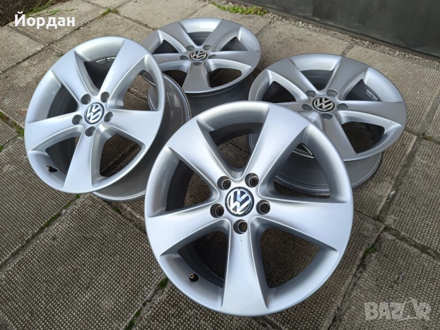 ОРИГИНАЛНИ джанти 17 ' цола 5x112 ФОЛКСВАГЕН / Volkswagen 57,1 ET39, снимка 2 - Гуми и джанти - 54568727