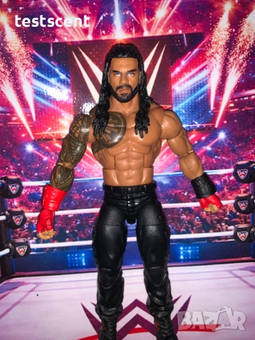 Екшън фигура WWE Roman Reigns Роман Рейнс ELITE SERIES Bloodline mattel figure елит, снимка 10 - Колекции - 48384867