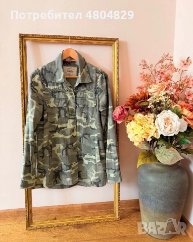 ZARA Ефектна дамска риза с камъни , снимка 6 - Ризи - 54357397