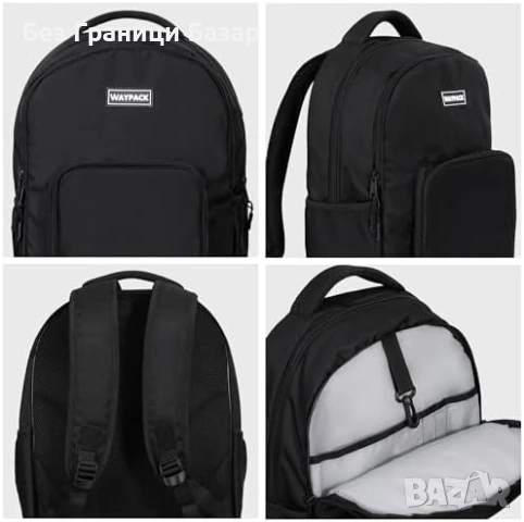 Нова Бизнес раница 15.6 инча водоустойчива за работа и пътуване с USB и много джобове, снимка 6 - Раници - 54044614