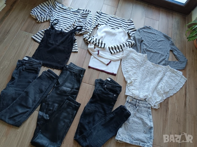 Zara спортно-елегантен сет черно-бяла класика, снимка 2 - Комплекти - 54428763