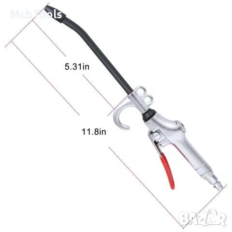 Метален пистолет за въздух с бърза връзка, снимка 2 - Други инструменти - 54180574