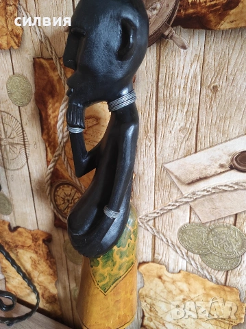 дървена статуетка , снимка 7 - Статуетки - 54080050