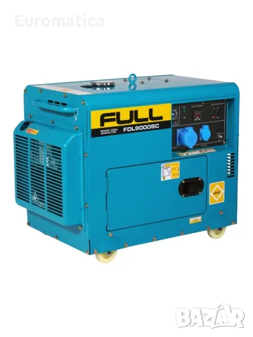 Дизелов генератор за ток 6.30 kW (8.50 kVA) FDL 9000SC с AVR и електрически стартер - (Обезшумен) - 