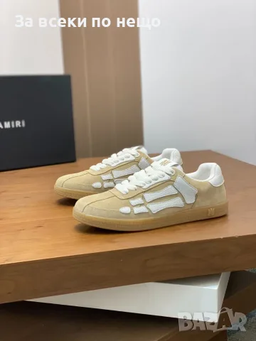 Amiri Skel Top Low Suede Beige Мъжки Маратонки👟Дамски Маратонки Код ch35
