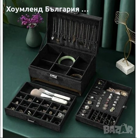 Органайзер тип кадифена кутия за бижута, снимка 2 - Други - 54312812