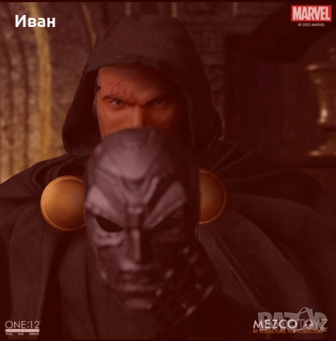 MEZCO TOYZ SUPERIOR DR. DOOM 1:12/ ШЕДЬОВЪР НА ВЪРХОВНИЯ Д-Р ДУМ 1:12, снимка 14 - Колекции - 54805333