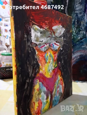 art моя картина  женско тяло, снимка 2 - Други стоки за дома - 54138651