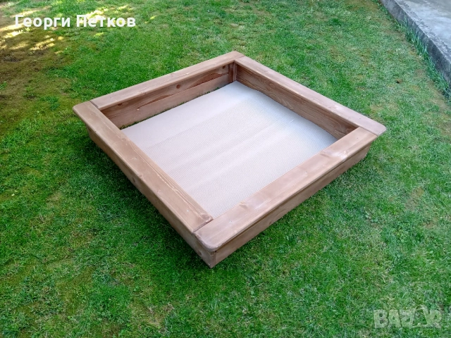Детски Пясъчник кафяв-110х110х21см. - 57 €, снимка 2 - Други - 54447824