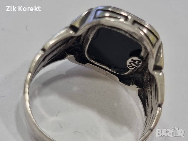 Мъжки сребърен пръстен, снимка 12 - Пръстени - 54369848