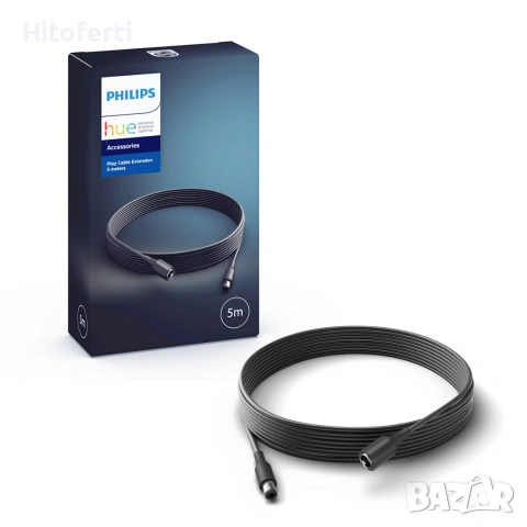 Philips, Кабел за RGB фонов осветител, Hue Play, Черен, 7820430P7