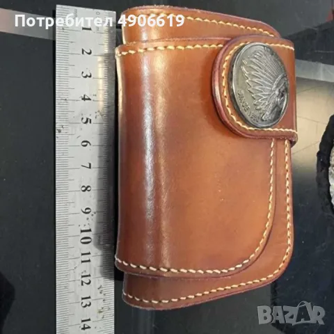 Бутиково кожено портмоне RAAK LEATHER – ръчна изработка, естествена кожа, снимка 7 - Портфейли, портмонета - 55535166