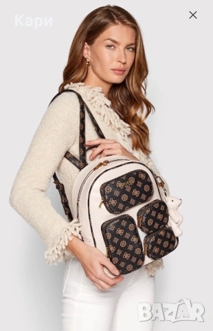 Оригинална дамска раница Guess, снимка 5 - Чанти - 54669639