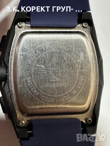Мъжки дигитален часовник BNMI-5009G – Спортен дизайн, снимка 5 - Мъжки - 55354024