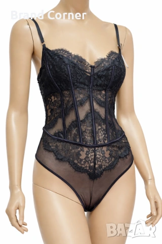 Hunkemöller боди с дантела и прозрачни детайли, размер 75B, снимка 2 - Бельо - 54538546
