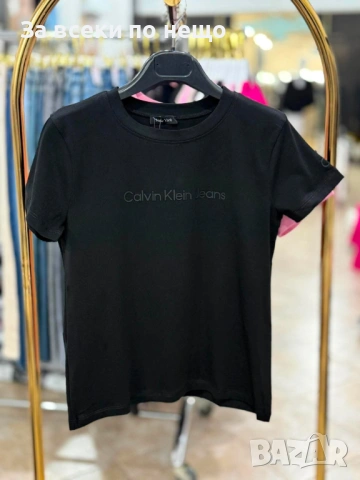 Calvin Klein Дамска Тениска👚Дамска Блуза С Къс Код I_247, снимка 3 - Тениски - 54571135