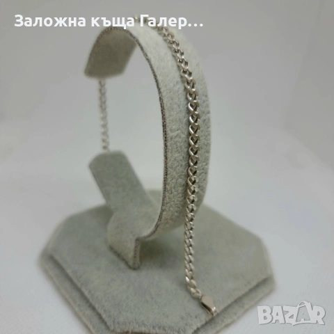 Сребърна гривна 925 тип "Панцер" – 4,93 г