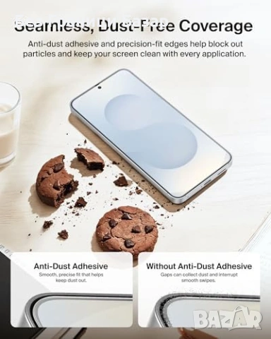 Нов Стъклен протектор Belkin за Самсунг Галакси S26 против отблясъци срещу драскотини, снимка 10 - Фолия, протектори - 54104867
