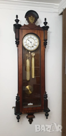 Стенен часовник Регулатор Franz Hermle & Sons, снимка 4 - Антикварни и старинни предмети - 53987497