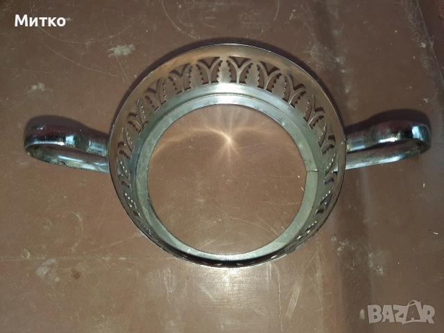 Ретро винтидж метални подстаканник за чаени чаши , снимка 9 - Други - 55252168