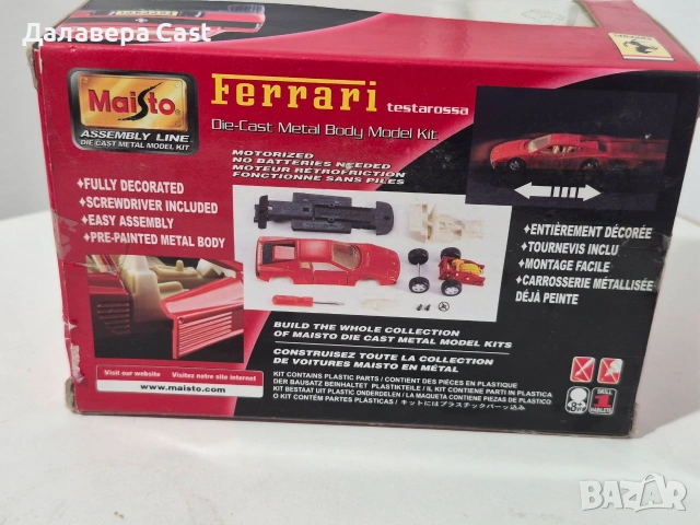 1/39 Ferrari Testarossa Maisto , снимка 2 - Колекции - 55168049