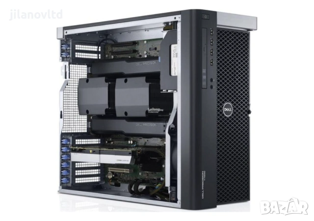 Работна станция Dell T5600 Tower 2x E5-2667 Quadro 4000 64GB DDR3 256GB SSD, снимка 2 - Работни компютри - 50056881