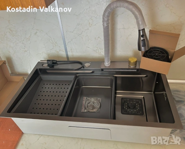 Луксозна Италианска кухненска мивка ISAM, снимка 2 - ВИК - 54479452