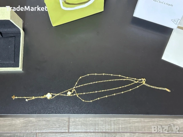 Чисто Ново Дамско Колие Van Cleef & Arpels Alhambra с пълна опаковка, снимка 8 - Колиета, медальони, синджири - 54381713