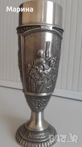 Чаши за вино/шампанско от калай Antik*Vintage#132, снимка 12 - Антикварни и старинни предмети - 55672986
