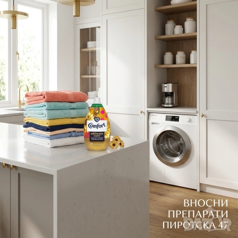 Ултра концентриран луксозен омекотител Comfort Ultimate Care Luxurious за 58 пранета