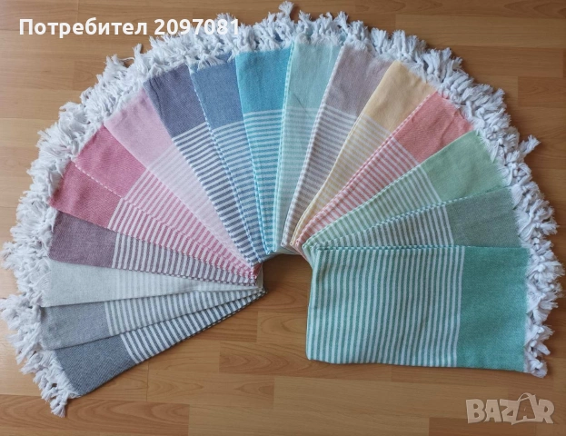 Пещемали тънки памучни кърпи за плаж, снимка 8 - Хавлиени кърпи - 54413613