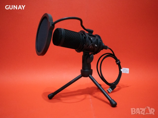 NOS 500 USB Кондензаторен Микрофон с Neumann капсула за студио подкаст и стрийминг, снимка 8 - Микрофони - 54270368