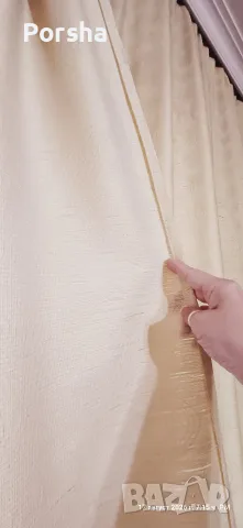 Пердета за релси с копчета - 1 тънко и 2 завеси, снимка 6 - Пердета и завеси - 55696346