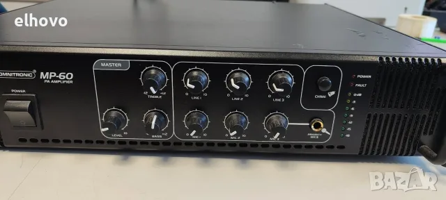 Крайно стъпало Omnitronic MP-60, снимка 6 - Ресийвъри, усилватели, смесителни пултове - 55582040
