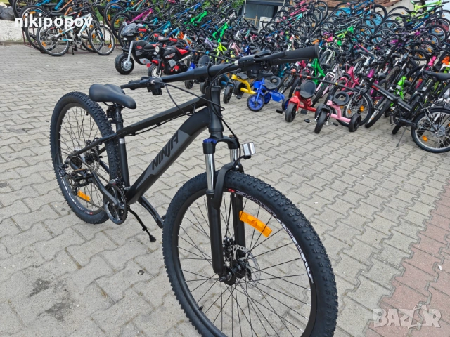 BG Алуминиев велосипед 27.5" NINJA черен, снимка 3 - Велосипеди - 54864680